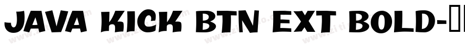 Java Kick BTN Ext Bold字体转换